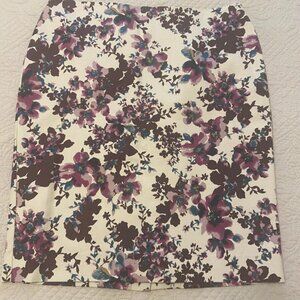Ann Taylor Floral Pencil Skirt